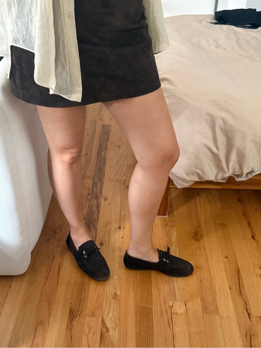 Suede Loafers from Massimo Dutti